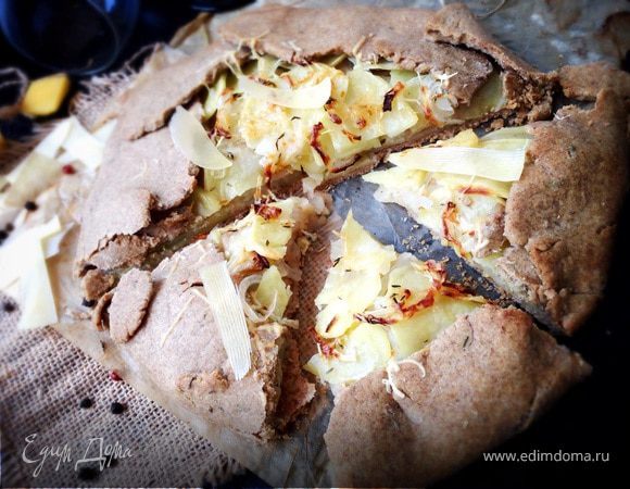 Пшенично-ржаная галета с яблоками и картофелем