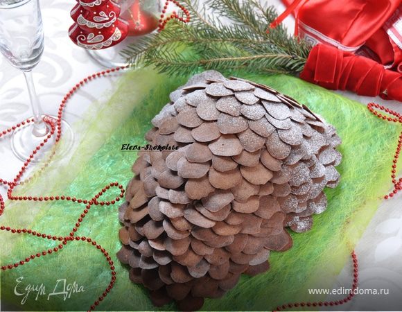 Торт "Новогодняя еловая шишка" Торт "Новогодняя еловая шишка"