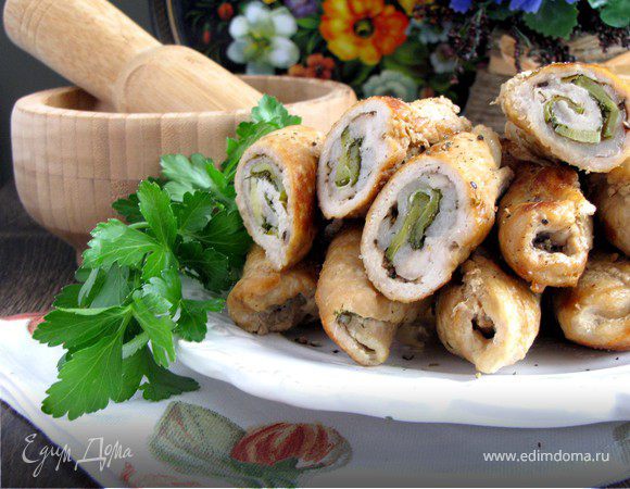 Мясные рулетики по-деревенски Мясные рулетики по-деревенски