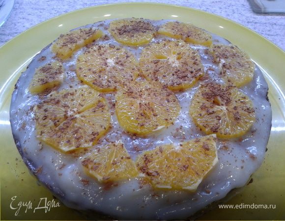 Шоколадный бисквит с апельсинами Шоколадный бисквит с апельсинами