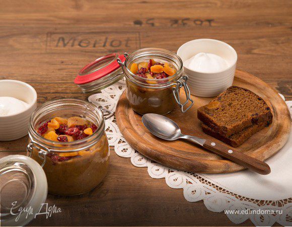 Десертный хлебный суп с кремом