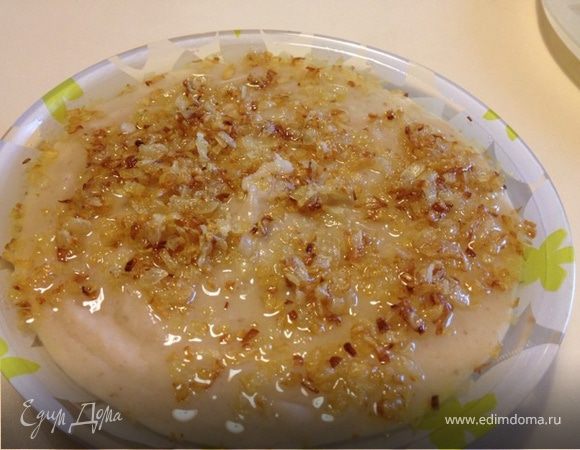 Фасолевое пюре с поджаренным лучком