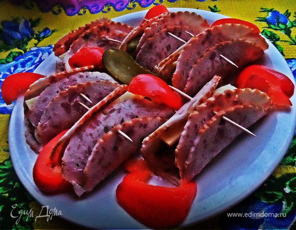 Закусочные рулетики из ветчины и гречки Закусочные рулетики из ветчины и гречки