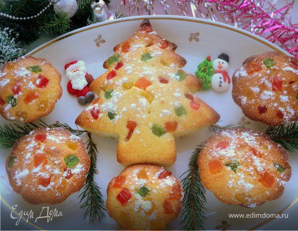Новогодние маффины из манки Новогодние маффины из манки