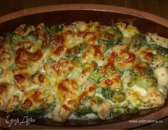 Брокколи с куриным филе