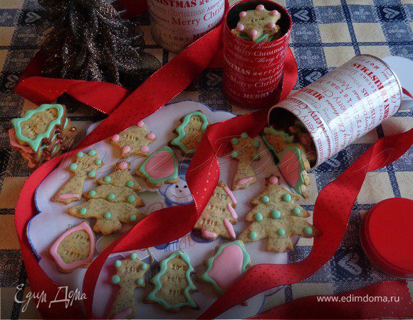 Новогоднее марципановое печенье с маком Новогоднее марципановое печенье с маком