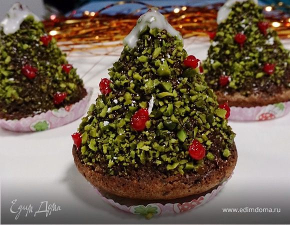 Шоколадные "Ёлочки" с фисташками Шоколадные "Ёлочки" с фисташками