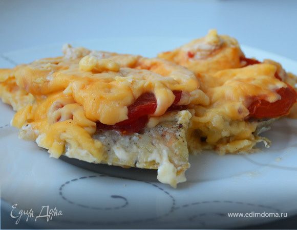 Рыба под сырно-томатной корочкой Рыба под сырно-томатной корочкой
