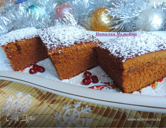 Новогодний имбирный пирог