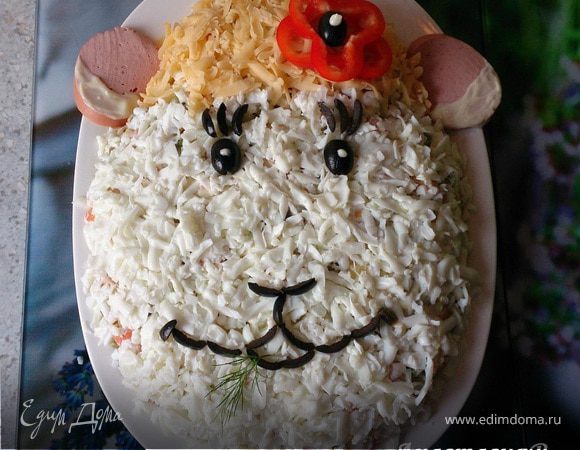 Салат оливье "Овечка 2015" Салат оливье "Овечка 2015"