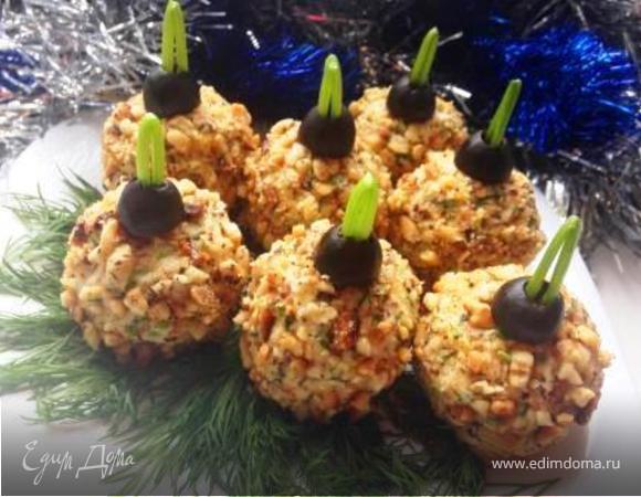 Новогодняя закуска "Елочные шары" Новогодняя закуска "Елочные шары"