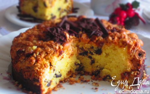 Рецепт Творожный пирог с черносливом и карамелизированным фундуком