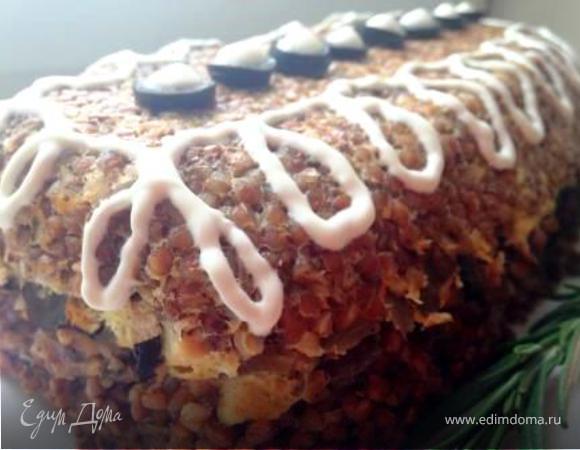 Запеканка из гречки с грибами и курицей Запеканка из гречки с грибами и курицей