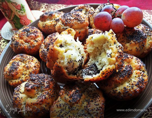 Сливочные булочки с маком (на маскарпоне) Сливочные булочки с маком (на маскарпоне)
