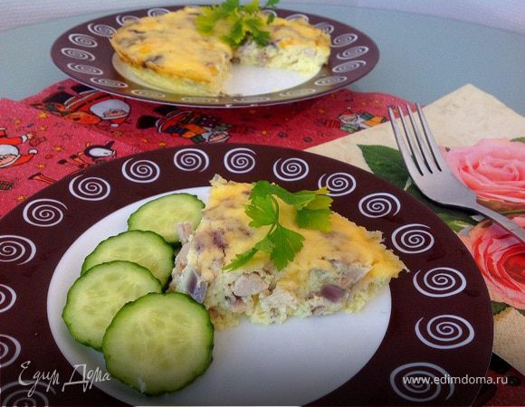 Фриттата с курицей Фриттата с курицей