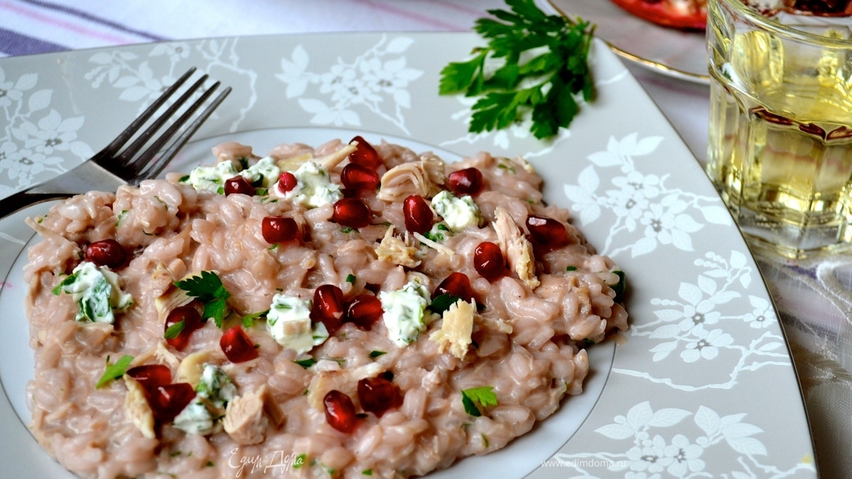 "Гранатовое" ризотто