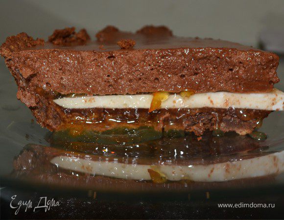 Торт "Тройной шоколад с маршмеллоу" Торт "Тройной шоколад с маршмеллоу"