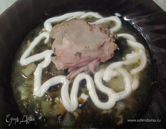 Зелёный борщ "Улыбка лета"