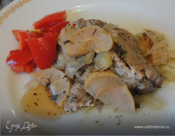 Жаркое с яблоками