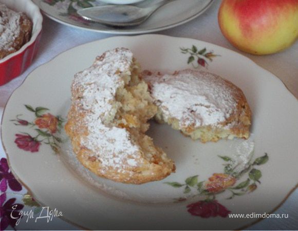 Яблочные кексы с курагой