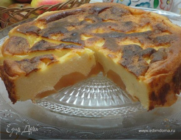 Творожная запеканка с яблоками