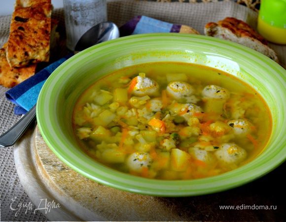 Детский суп с фрикадельками - рецепт с фото пошагово