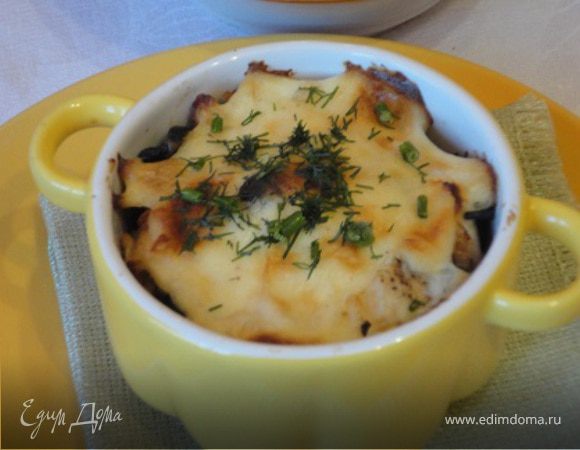 Жюльен из курицы с маслинами Жюльен из курицы с маслинами