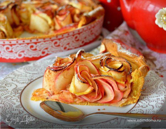 Пирог "Яблочные розы"