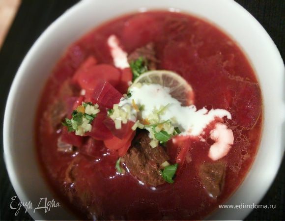 Суп-гуляш со свеклой и гремолатой в азиатском стиле Суп-гуляш со свеклой и гремолатой в азиатском стиле