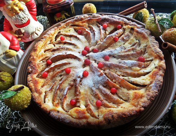 Пирог "Яблоки в сметане"