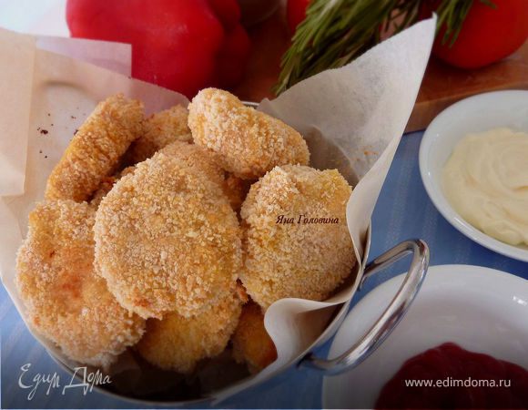 Запеченные куриные наггетсы Запеченные куриные наггетсы