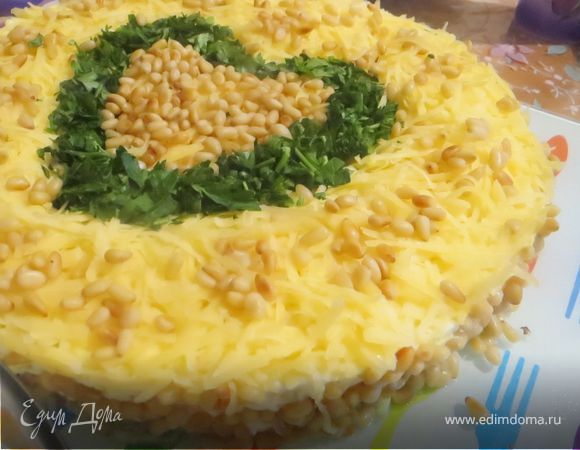 Закусочный торт с языком