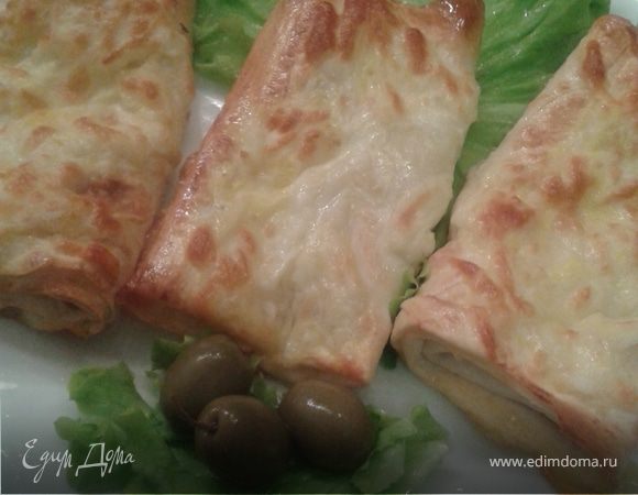 Лаваш под грилем с сырной корочкой Лаваш под грилем с сырной корочкой