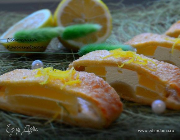 Пирог с ананасами и творогом Пирог с ананасами и творогом