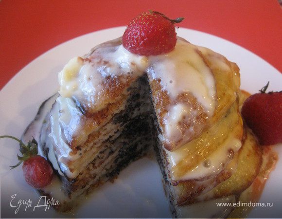 Блинчики с маковой начинкой и йогуртом Блинчики с маковой начинкой и йогуртом