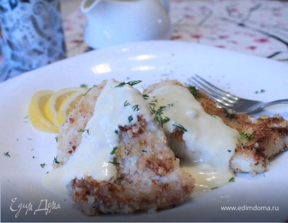 Рыба под сливочно-горчичным соусом