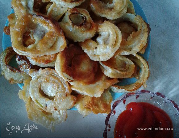 Луковые кольца в кляре