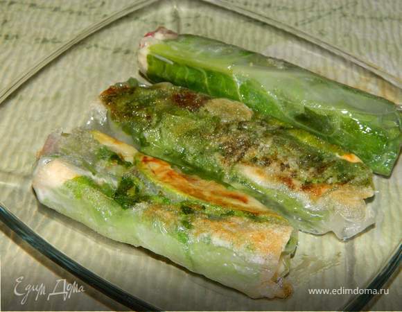 Спринг-роллы с семгой