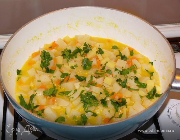 Земляная груша с апельсиновым соком и овощами