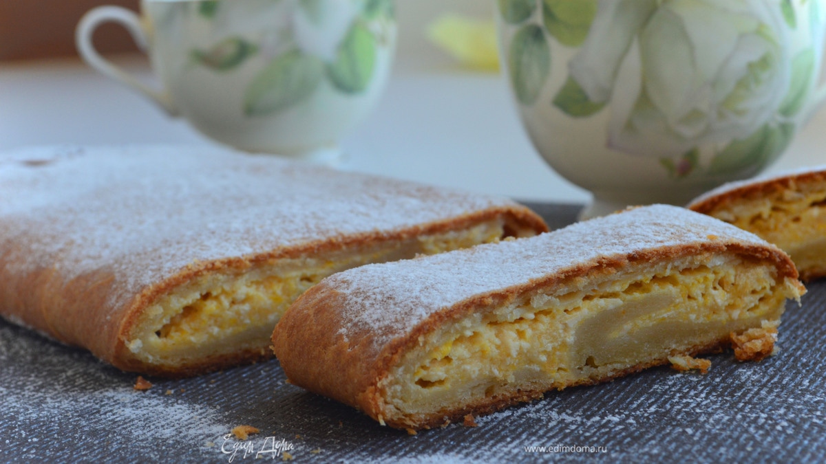 Творожно-персиковый рулет "Восхищение"