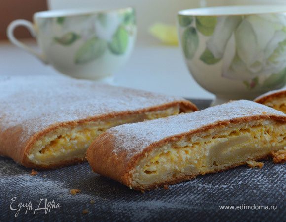 Творожно-персиковый рулет "Восхищение" Творожно-персиковый рулет "Восхищение"