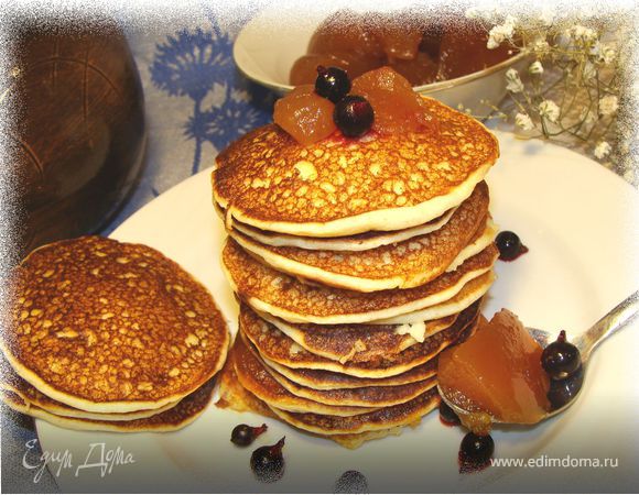 Панкейки нежные на манке и белках