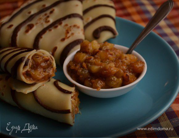 Полосатые блинчики 