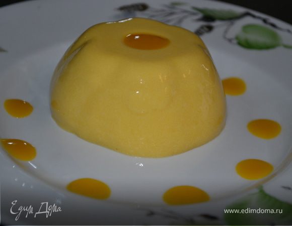 Панна котта с манговым пюре Панна котта с манговым пюре