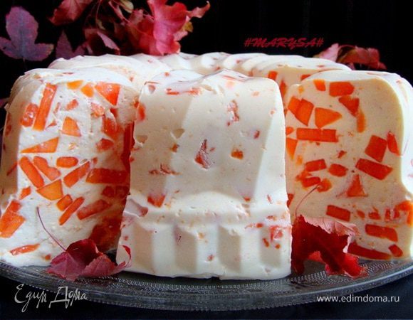 Творожно-сливочный десерт с папайей Творожно-сливочный десерт с папайей