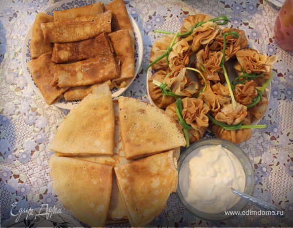 Тонкие и румяные блинчики