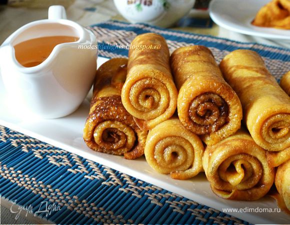 Тыквенные блинчики с корицей