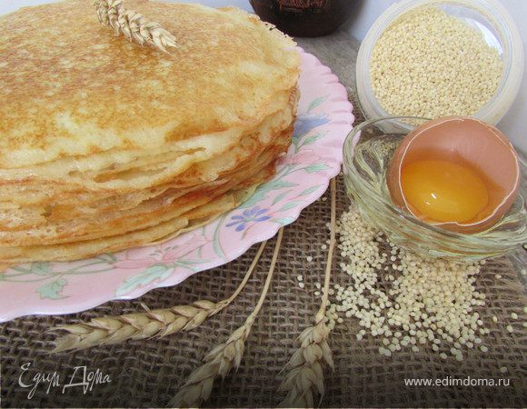 Блины на пшенной каше Блины на пшенной каше