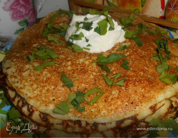 Блины с пшеном