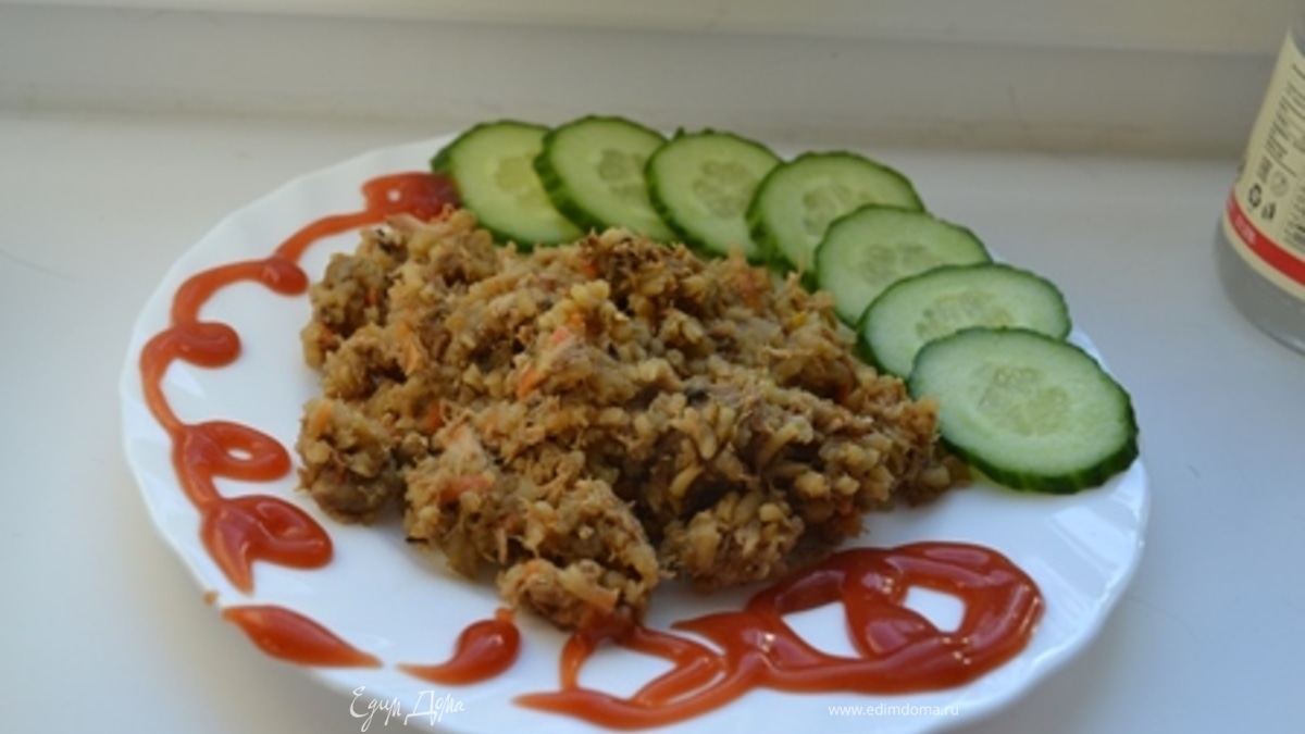 Ризотто с курицей и грибами в мультиварке